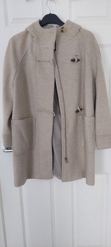 Oatmeal womens duffle - duffle, coat