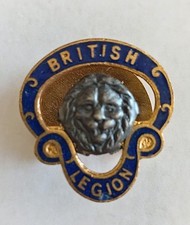 British Legion Cap Badge Vintage GAUNT