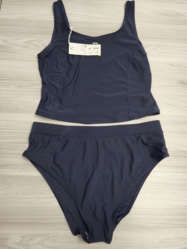 Slazenger navy blue tankini - navy,