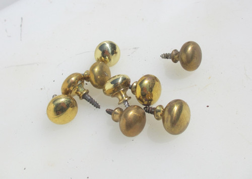 Vintage brass cabinet knob - vintage,