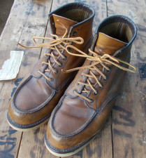 Red Wing 8882 Heritage Classic  7 hole Golden Chestnut Brown  Moc Toe Boot UK 8