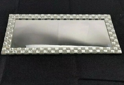 Mirror candle tray plate