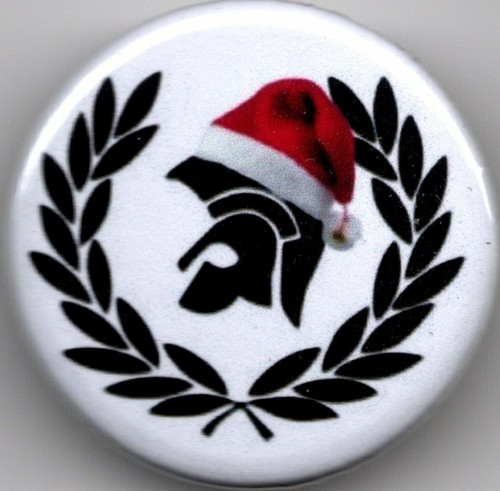 Trojan helmet skinhead pin - trojan,