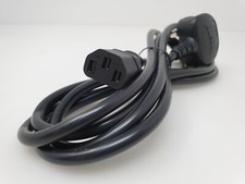 For KEF KIT100PSW Instant Theatre Mains Power Cable AC Power Lead 2m UK Plug
