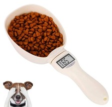 Pet Food Measuring Scoop Spoon Digital Electronic Scale for Dog Cat Bird