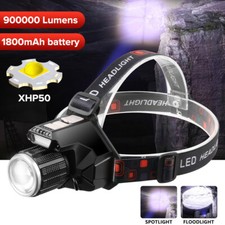 LED Headlight Headlamp Head Torch Waterproof Flashlight Camping Fishing Lamp USB