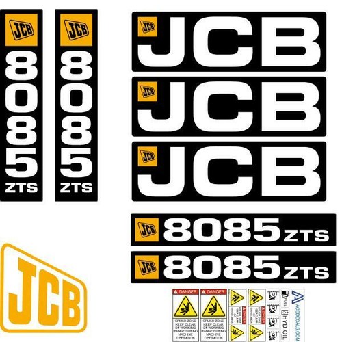 Jcb 8085 zts decals - jcb,