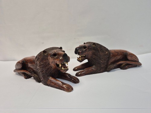 Handcrafted wooden lion - handcrafted,