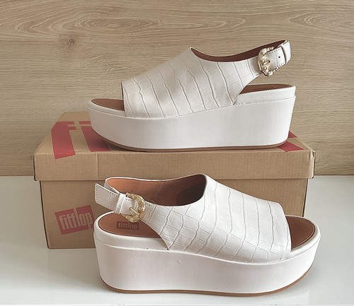 Fitflop eloise white croc - white,
