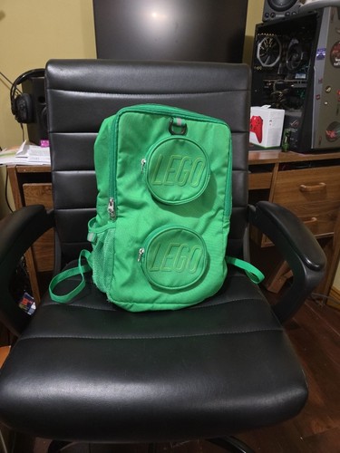 Lego green 1x2 brick backpack - 1x2,