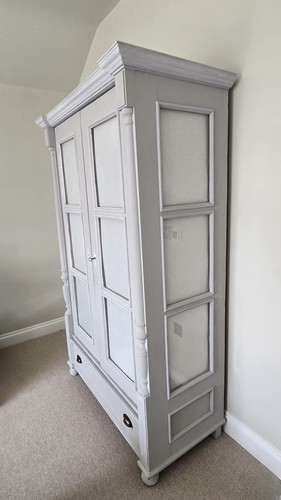 Gustavian style wardrobe with - gustavian,