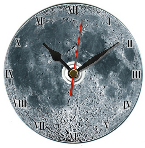 Moon desk clock and free - clock,