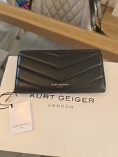 Kurt Geiger Black Leather Zip