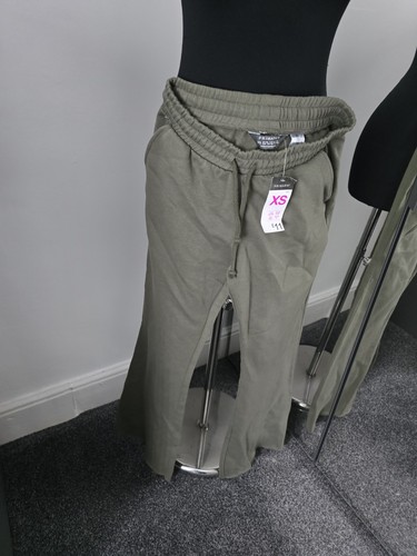 Khaki flared leg - leg, joggers