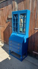 Blue and Brass Vintage Bureau
