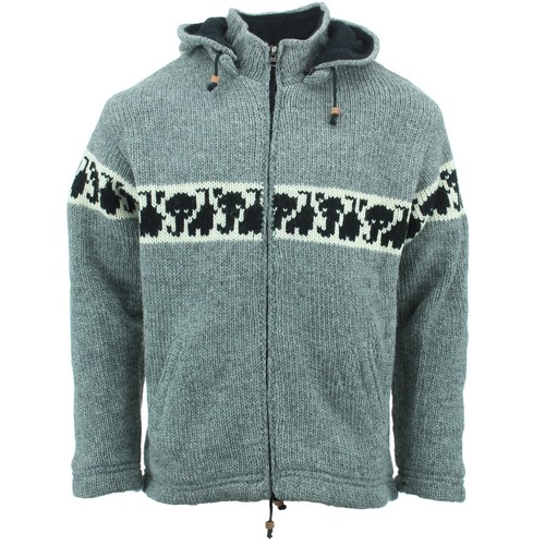 Wool knit elephant - wool, cardigan