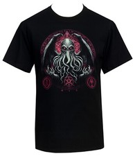 Cthulhu Men's Horror T-Shirt H P Lovecraft Cryptid Lovecraftian Tentacles