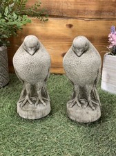 Stone garden pair - garden, bird