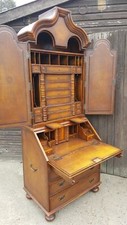 LOVELY THEODORE ALEXANDER WALNUT & LEATHER SECRETARY BUREAU