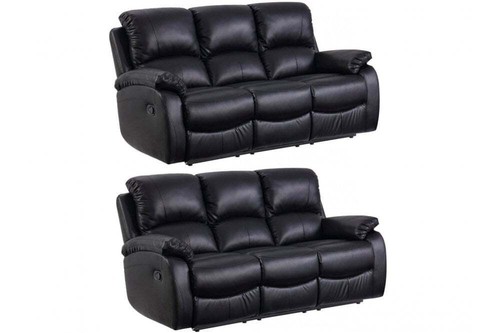 Sofa suite leather recliner - sofa,
