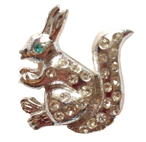 Vintage squirrel brooch - vintage,