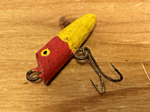 Antique wooden fishing lure - antique,