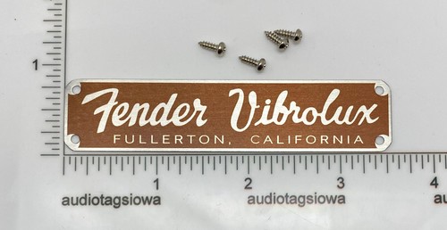 Fender vibrolux case badge - vibrolux,