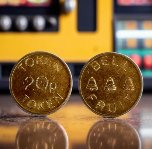 Bell fruit pence token - fruit,