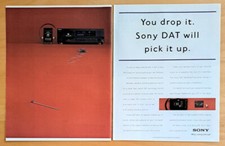 SONY DAT WALKMAN VINTAGE UK MAGAZINE AD ADVERT EARLY 1990'S
