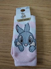 Ex Primark Ladies Thumper 1 Pair Gripper Cosy Lounge Socks Slipper Bed Warm Sock