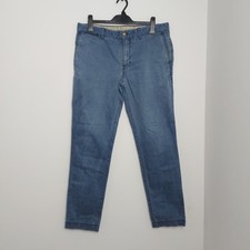 J. Lindeberg Golf Chinos Men W34 L32 Washed Blue Trousers Straight Pant