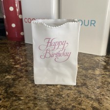 Ceramic Crinkle Paper Bag Vase