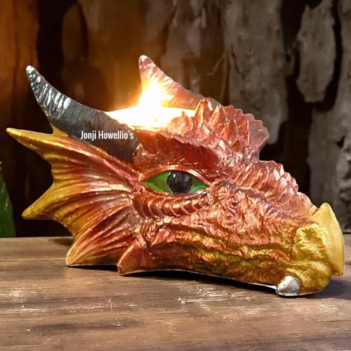 Dragon head candle holder - dragon,