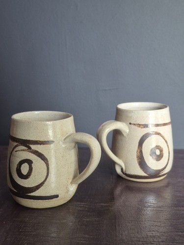 Abaty vintage stoneware mugs - vintage,