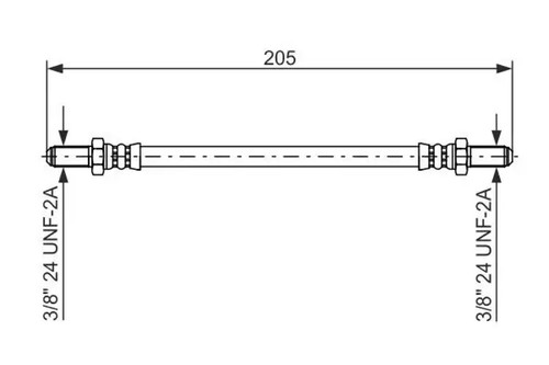 Flexible brake hose 987 476 - 987,