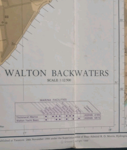 1986 admiralty chart - admiralty, #2695