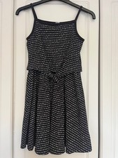 Girls Summer Spotty Black and