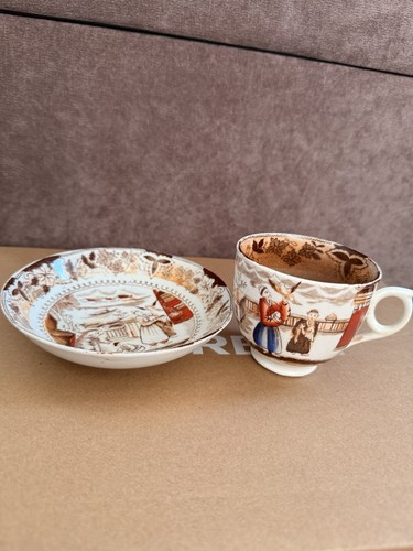 Ceramic cup saucer set - ceramic, &