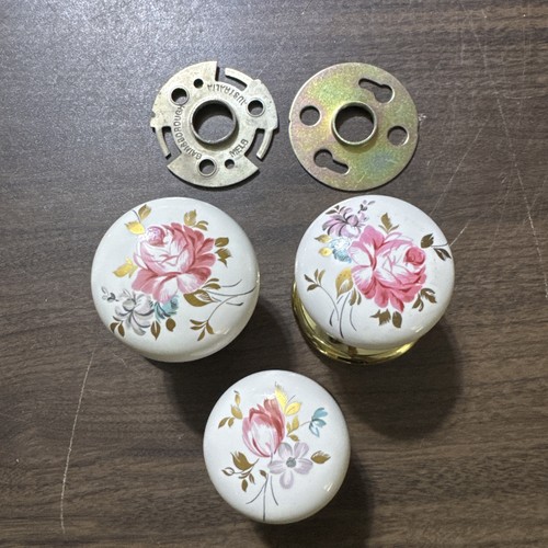 Vtg porcelain door knob white - vtg,