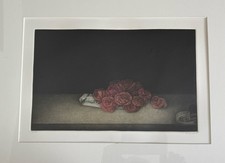 TOMOE YOKOI b1942 Limited Edition Mezzotint ETCHING "Roses & Music" 38/250