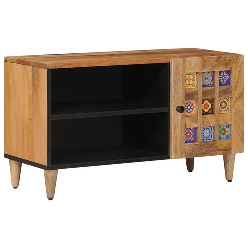 Solid mango wood cabinet - solid,