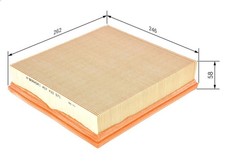 Air filter for BOSCH 1 457 433