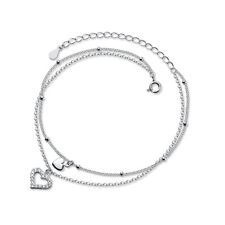 Ankle Bracelet Anklet Chain Silver Foot Sterling Women Beach Jewelry Fashion 925