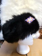 Ladies Sheepskin Cossack Hat Black 100% genuine sheepskin Soft