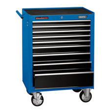 Draper 15110 Roller Tool Cabinet Storage Box 9 Drawer Garage Workshop Blue
