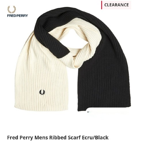 Fred perry ribbed scarf - ribbed,