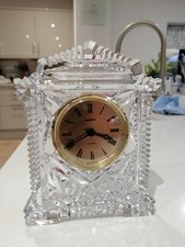 Vintage Crystal Desk Clock