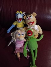 Miss Piggy Gonzo Fozzie Bear Kermit Plush The Muppets Jim Henson 10" Soft Toys