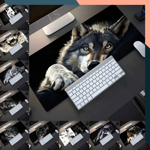 Wolf gaming mouse pad - gaming,