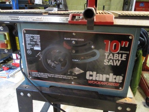 Clarke inch table saw - clarke, and